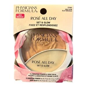 Physicians Formula Rosé All Day Set Glow Sunlit Glow Powder Balm Duo